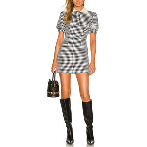 Lovers And Friends 'Alexandria' Black Cotton Mini Dress Size S